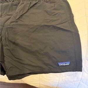 Patagonia Black and Gray Athletic Shorts